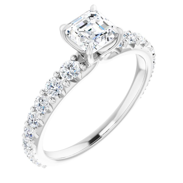 asscher-10K White gold