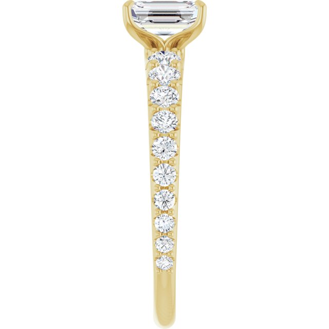 emerald-14K Yellow gold