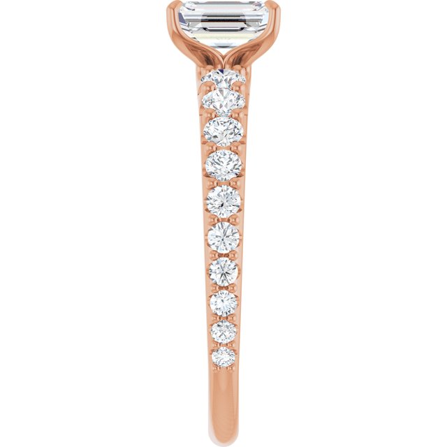 emerald-14K Rose gold