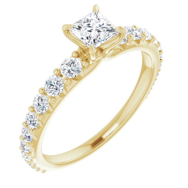 square-14K Yellow gold