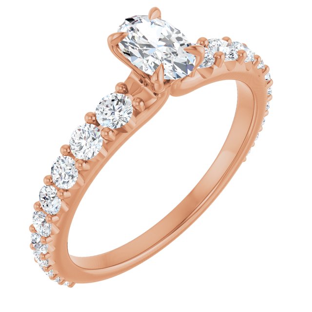 oval-18K Rose gold