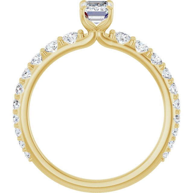 emerald-14K Yellow gold