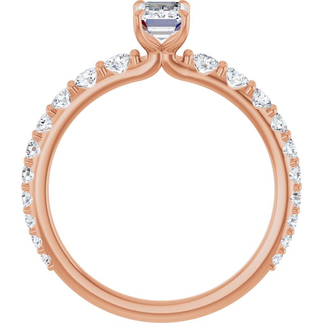 emerald-14K Rose gold