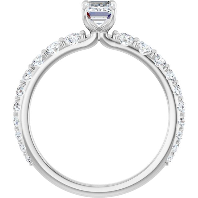 emerald-10K White gold