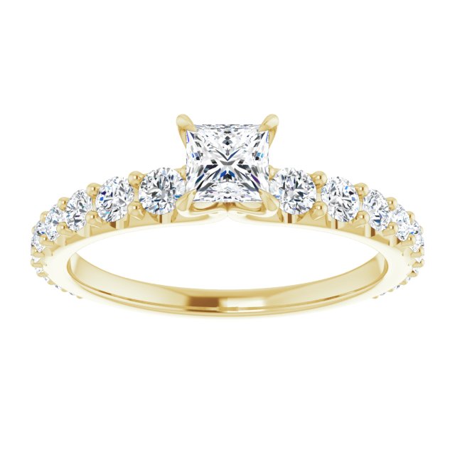 square-14K Yellow gold