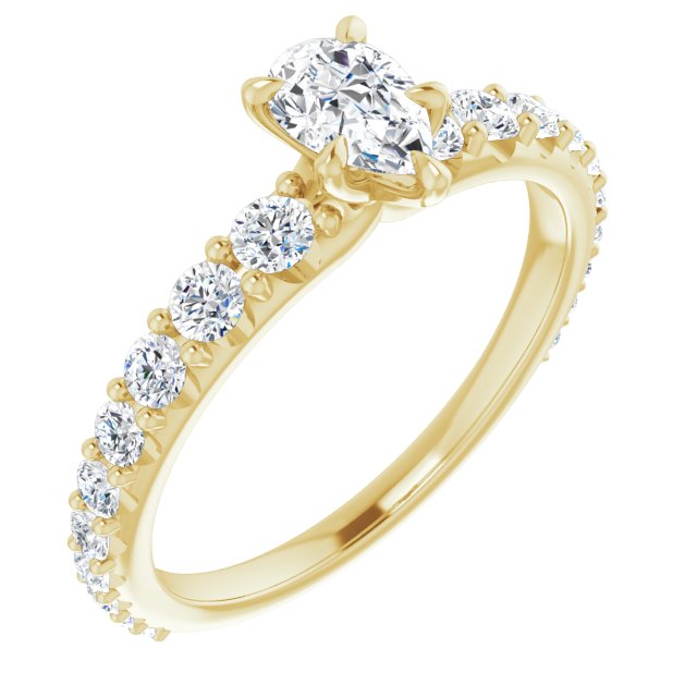 pear-14K Yellow gold