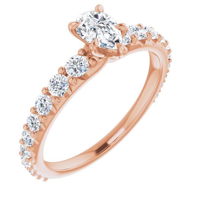 pear-18K Rose gold