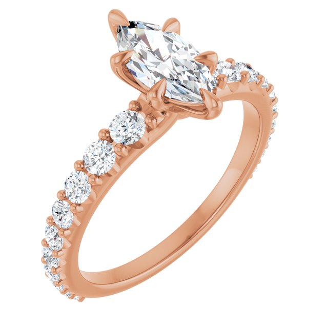 marquise-14K Rose gold