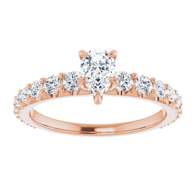 pear-18K Rose gold
