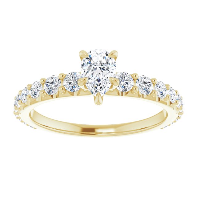 pear-14K Yellow gold