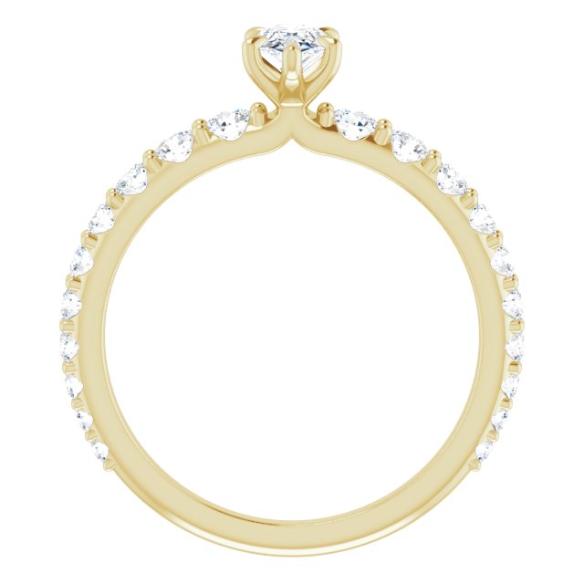 pear-10K Yellow gold