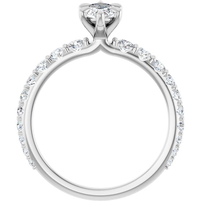 marquise-14K White gold