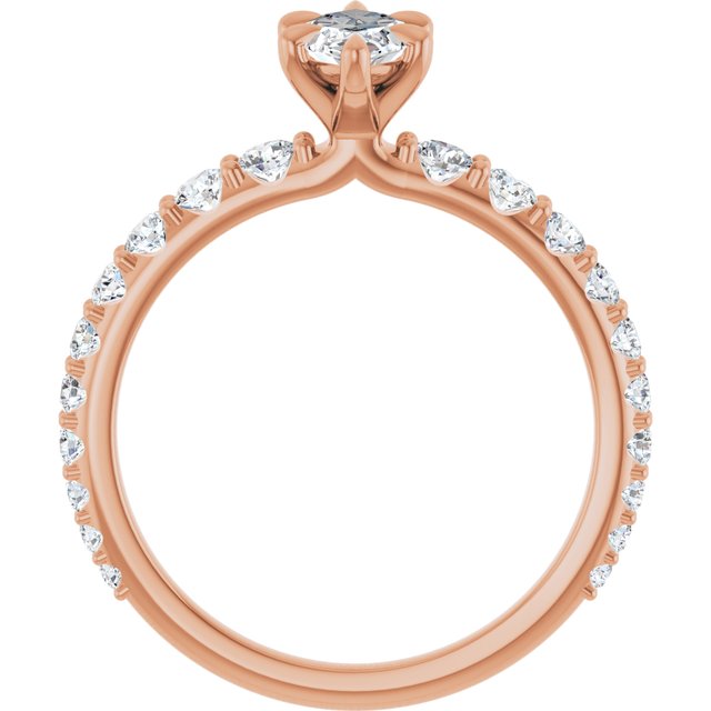 marquise-14K Rose gold