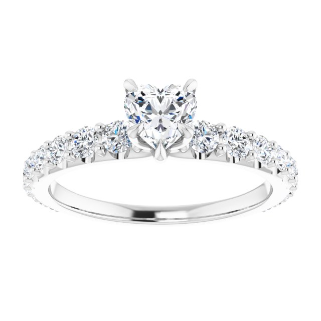 heart-10K White gold