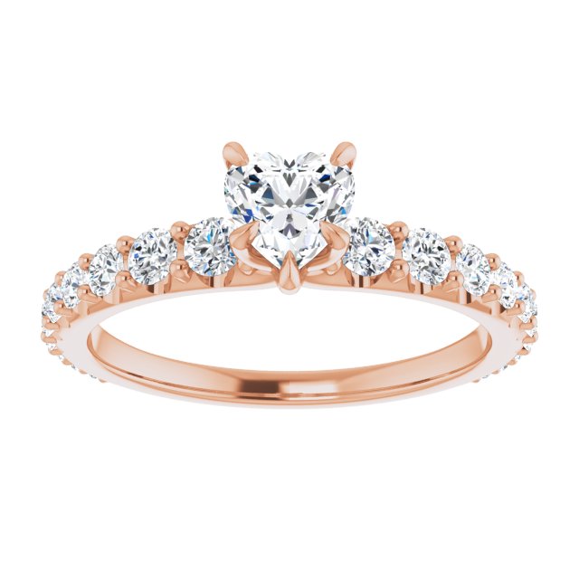 heart-14K Rose gold