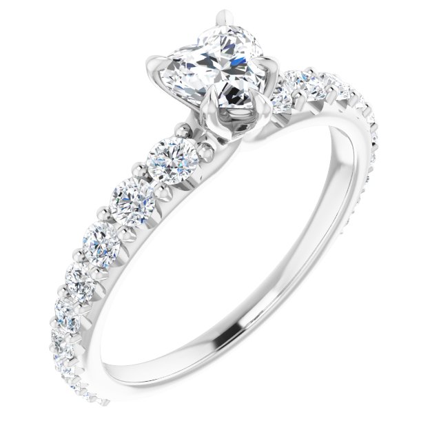 heart-10K White gold