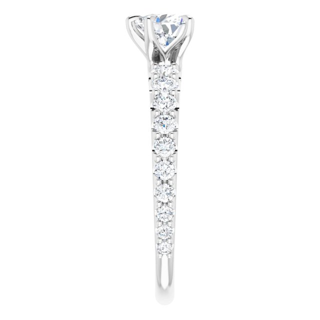 heart-14K White gold