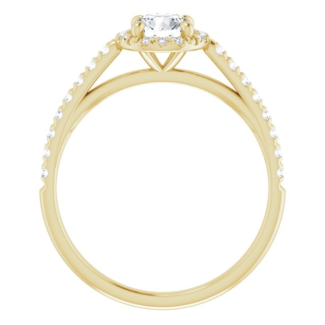 round-18K Yellow gold