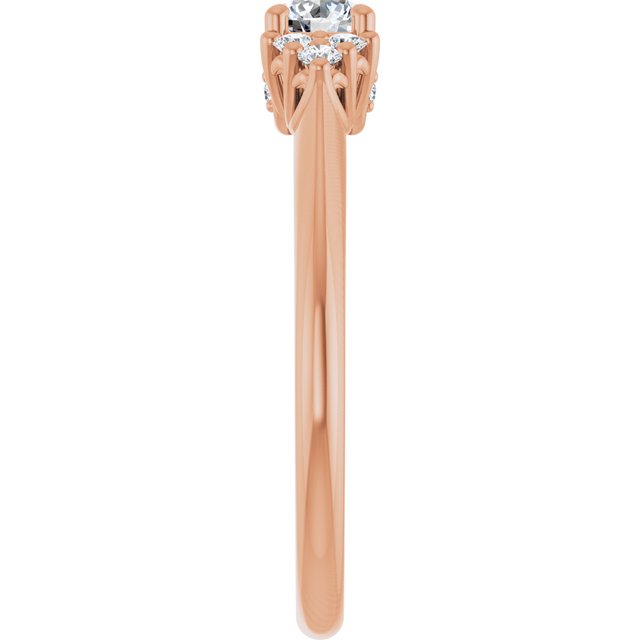 round-14K Rose gold