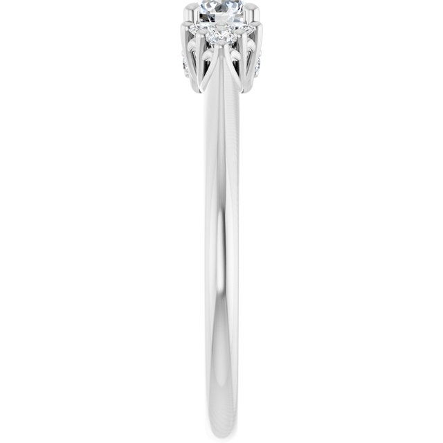 round-14K White gold