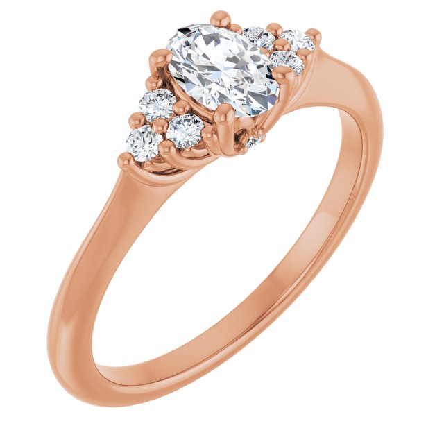 oval-18K Rose gold