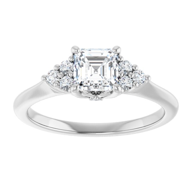 asscher-10K White gold