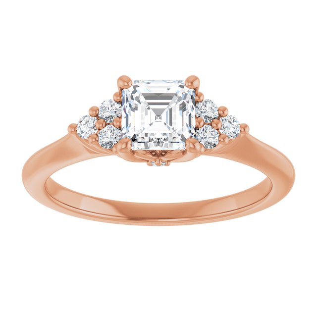 asscher-18K Rose gold