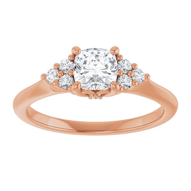 cushion-14K Rose gold