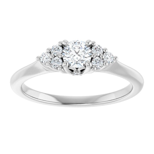 round-10K White gold