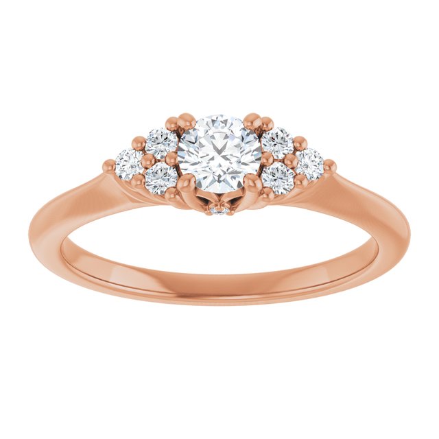 round-18K Rose gold