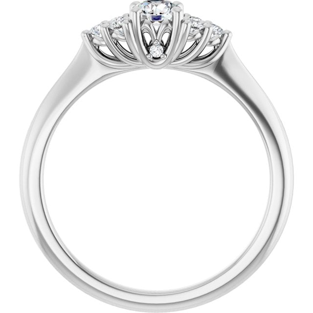 round-10K White gold