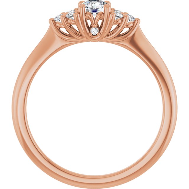 round-14K Rose gold