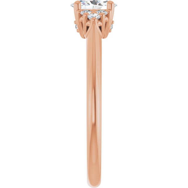 oval-10K Rose gold
