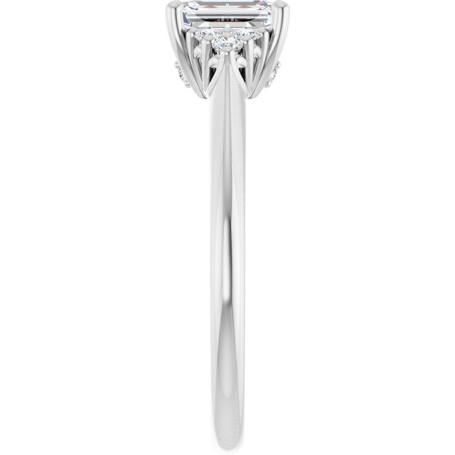 emerald-10K White gold