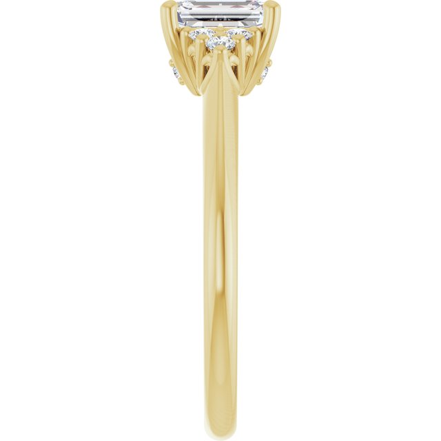 emerald-14K Yellow gold