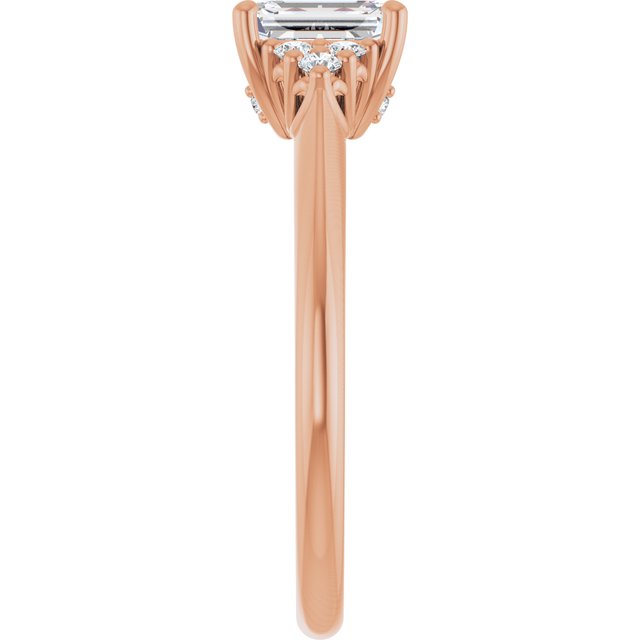 emerald-14K Rose gold