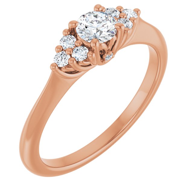 round-10K Rose gold