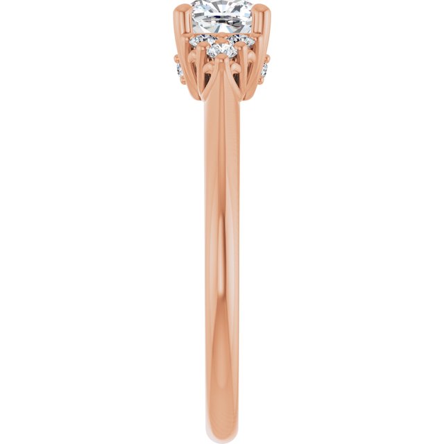 cushion-18K Rose gold