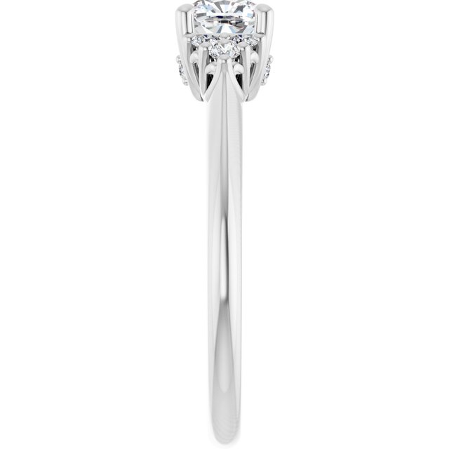 cushion-10K White gold