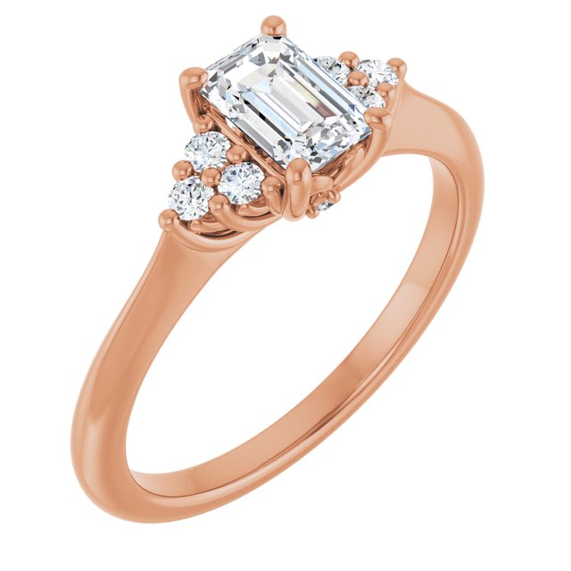 emerald-14K Rose gold