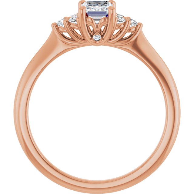 emerald-14K Rose gold