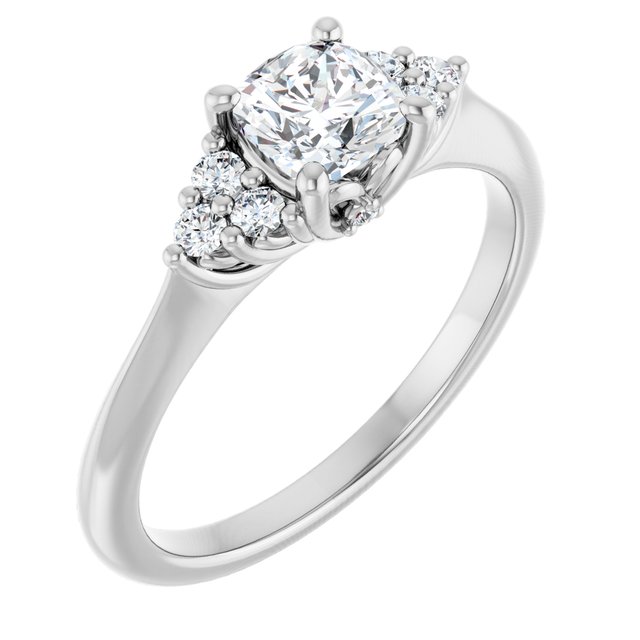 cushion-10K White gold
