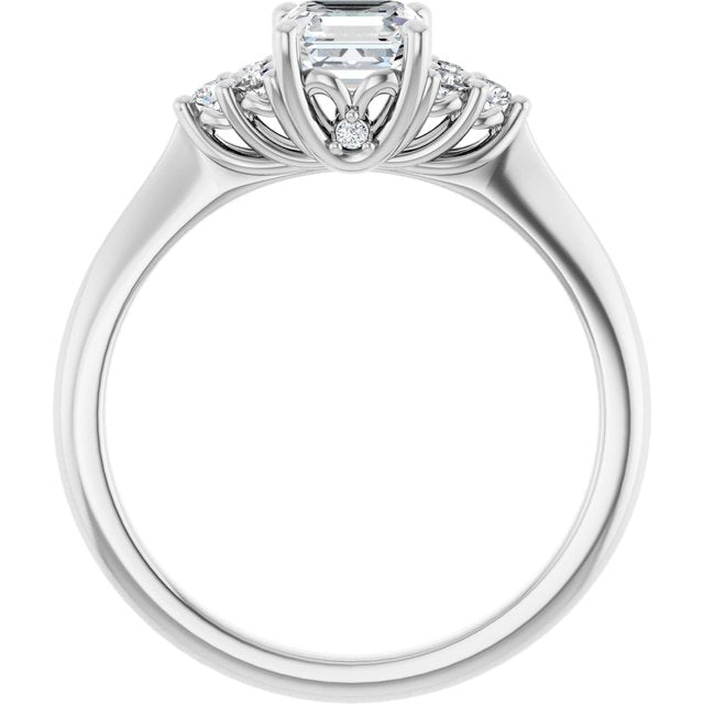asscher-10K White gold