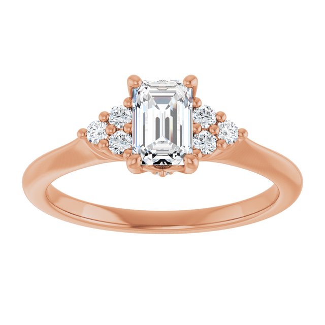 emerald-14K Rose gold