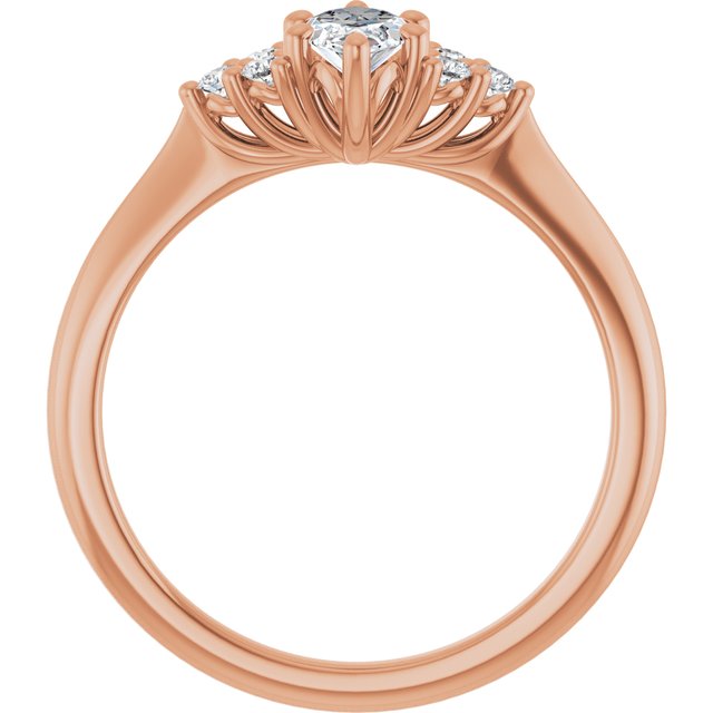marquise-18K Rose gold