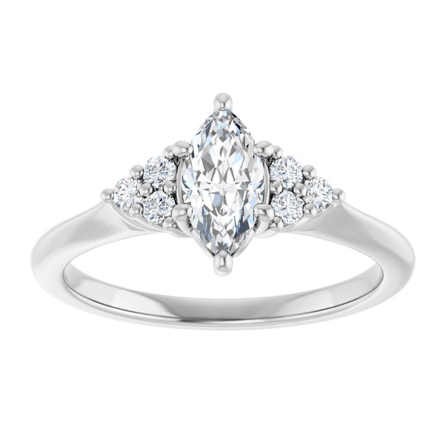 marquise-14K White gold