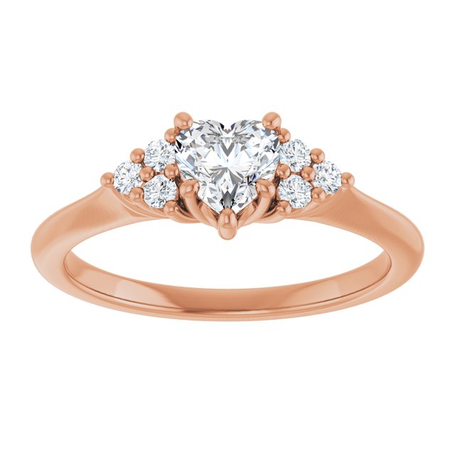 heart-10K Rose gold