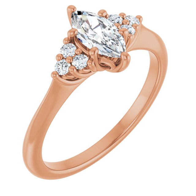 marquise-10K Rose gold