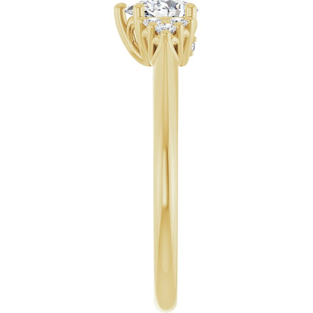 pear-14K Yellow gold