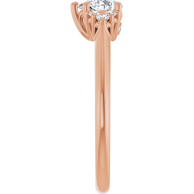 pear-18K Rose gold